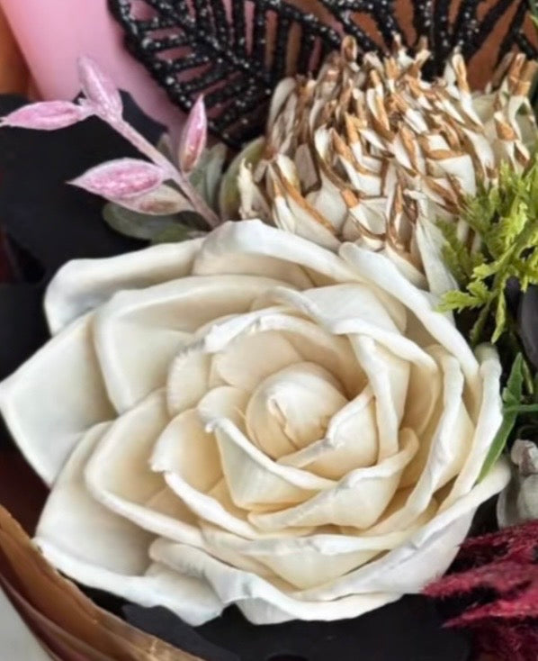 Raw Sola Wood Flower Assortment – Natural Collection (24 Count)