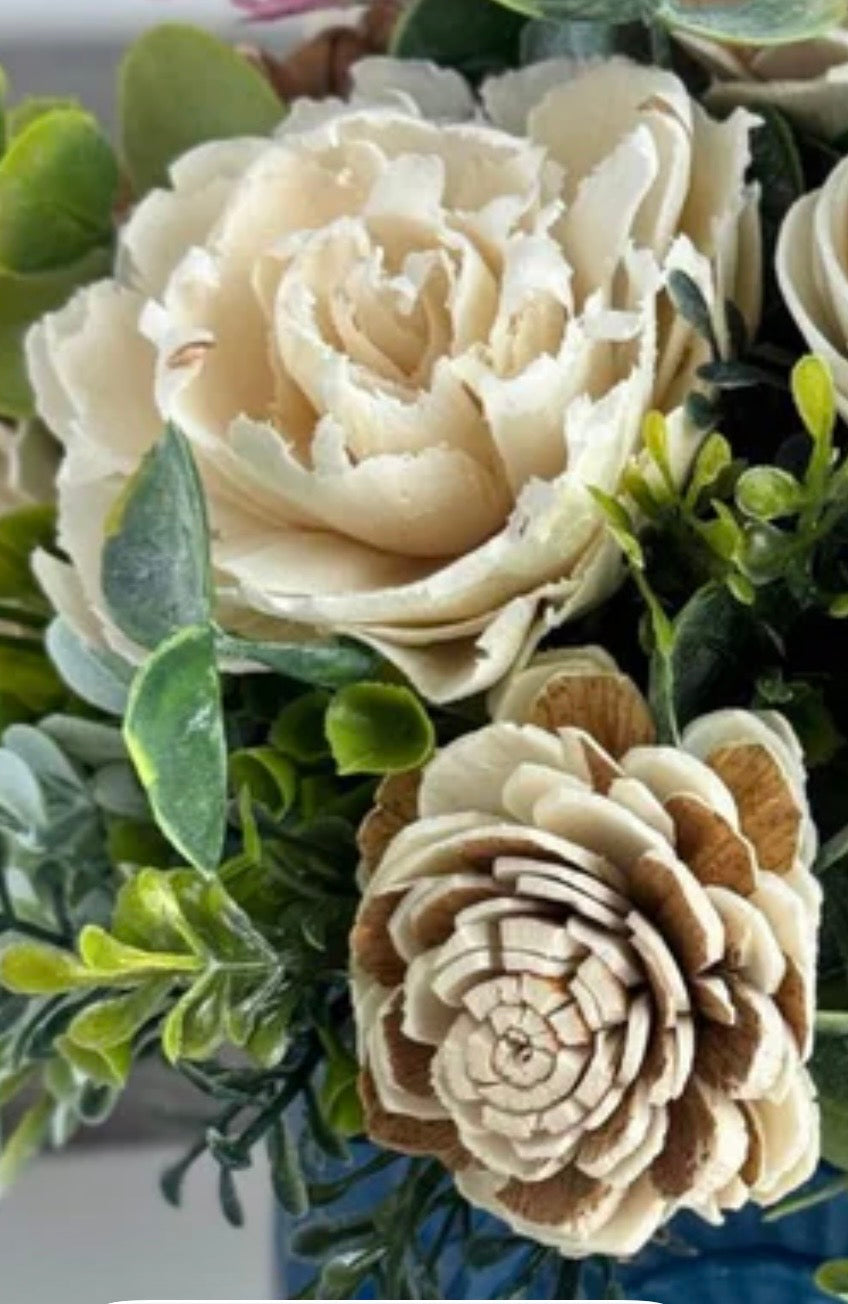 Raw Sola Wood Flower Assortment – Natural Collection (24 Count)