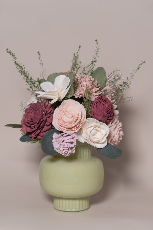 Soft Green Glass Vase