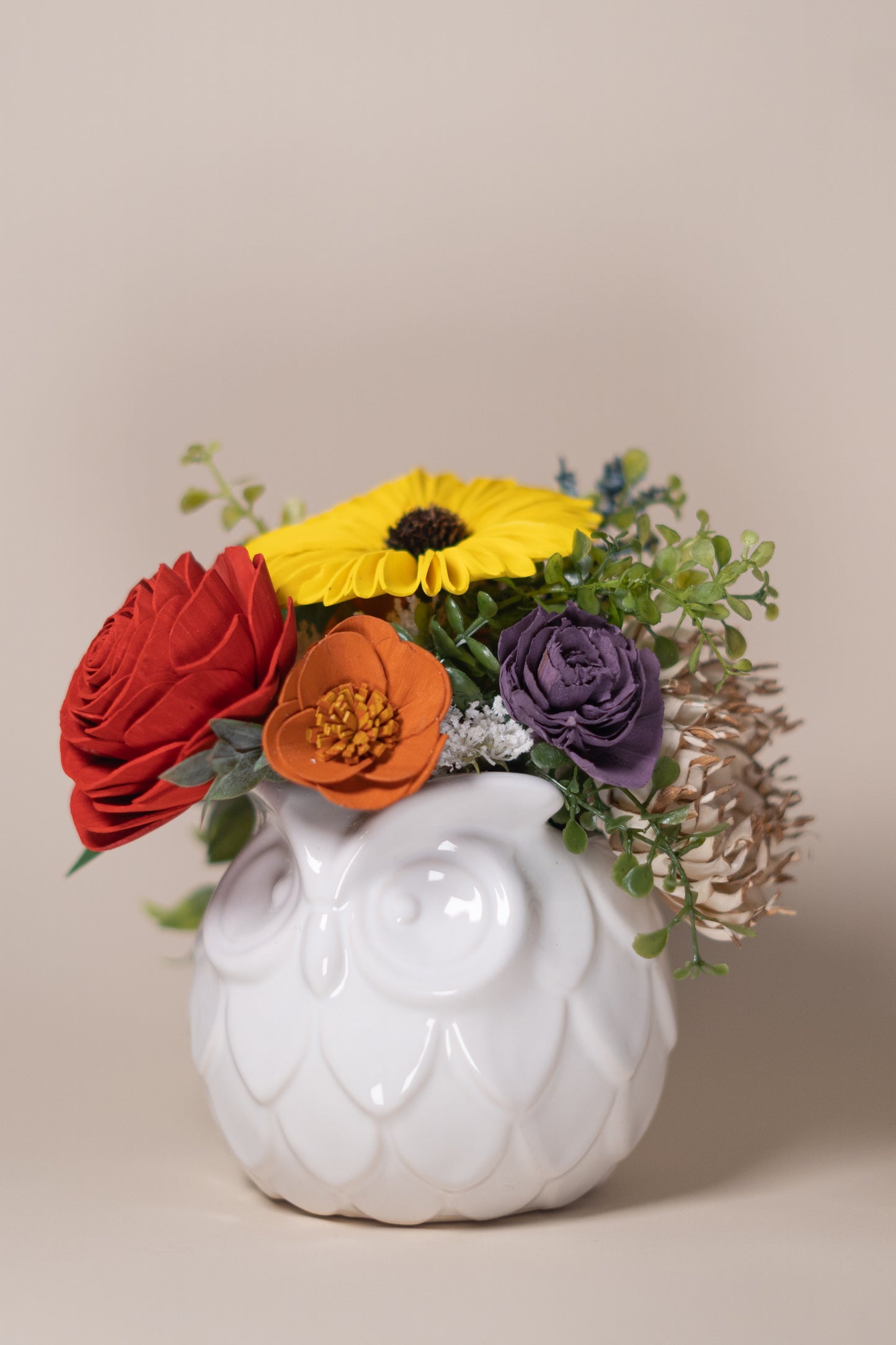 Ceramic Owl Arrangement